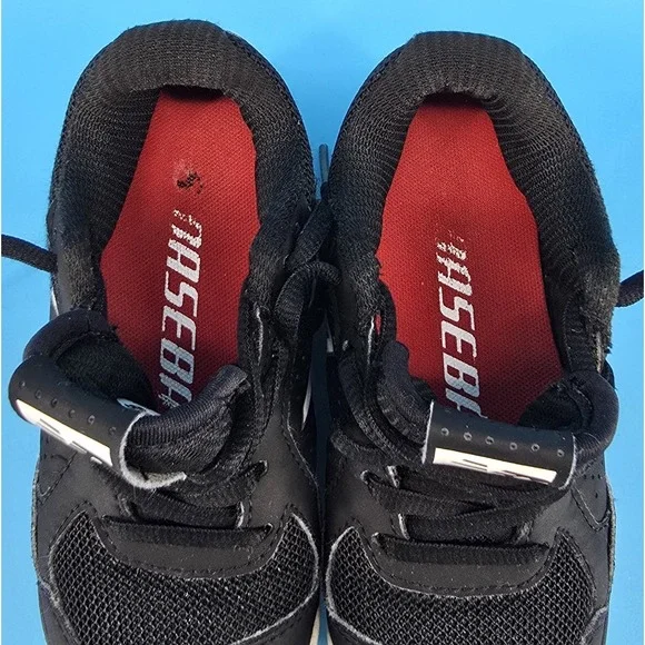 New Balance Little Kids Baseball Cleats Sz 11 Black Junior All-Star Tee Ball - Picture 7 of 8